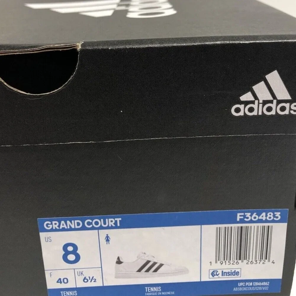 Adidas Women’s Grand Court Sneakers White, Size 8M